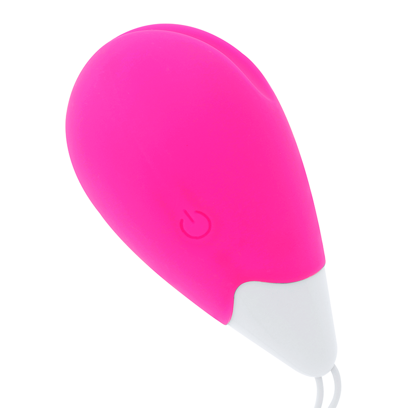 OHMAMA - UOVO VIBRANTE TESTURIZZATO 10 MODALITÀ ROSA E BIANCO