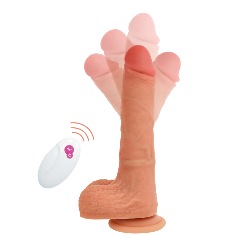 Dildo realistico telecomandato (spinta + rotazione) | 20,9 cm x 4,0 cm | Cyber ​​Silicock Mr Rick