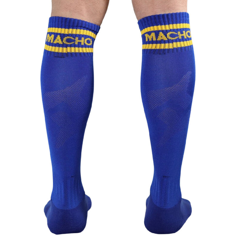 MACHO - CALZINI LUNGHI TAGLIA UNICA BLU