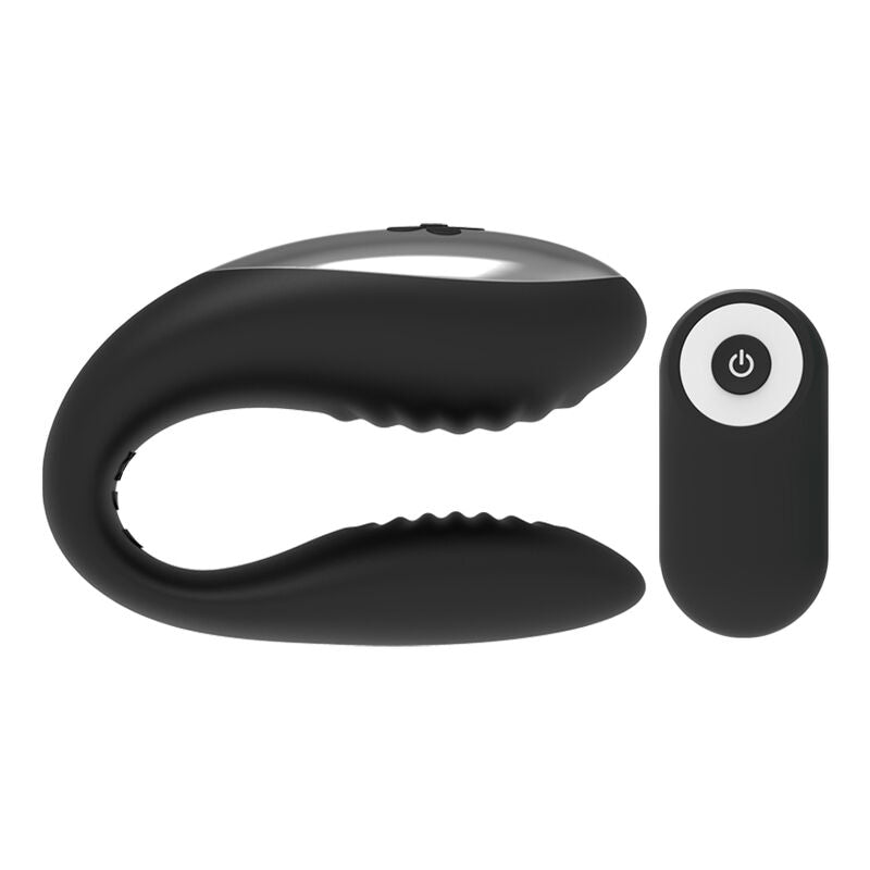 Vibratore per coppie con telecomando nero – Indossabile a doppio motore – Brilly Glam We Love