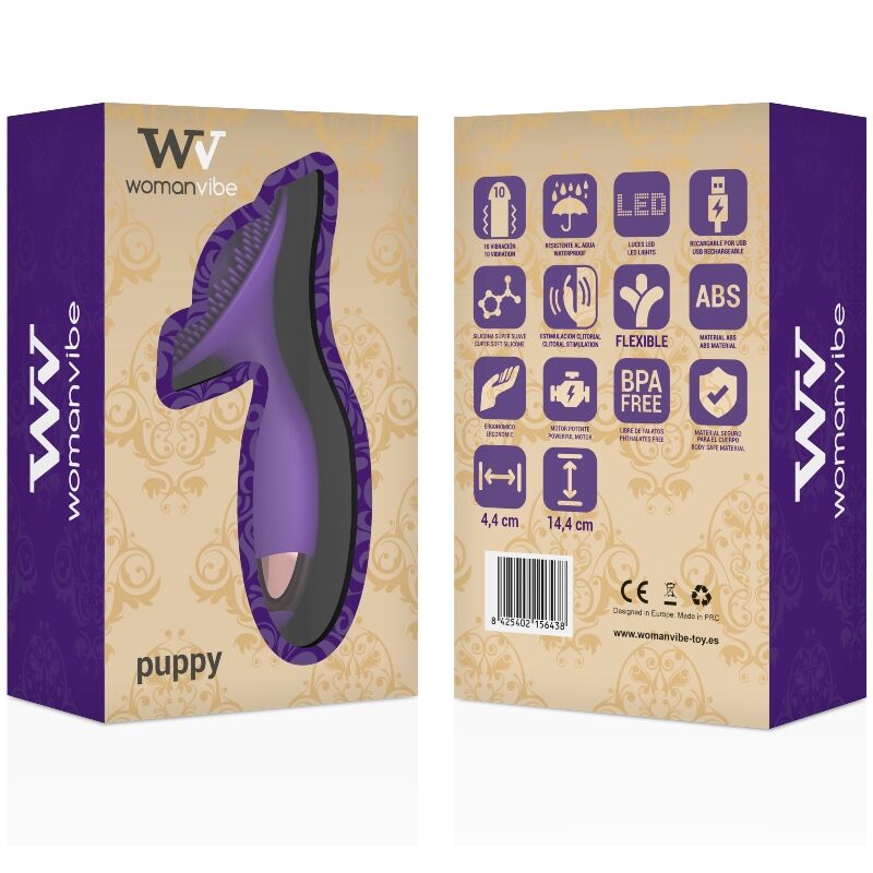WOMANVIBE - STIMOLATORE PER CUCCIOLI RICARICABILE IN SILICONE