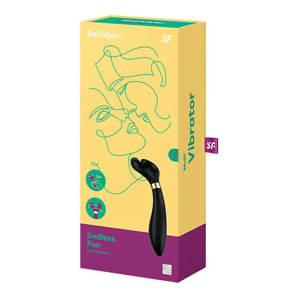 SATISFYER - DIVERTIMENTO INFINITO MULTI VIBRATORE 3 NERO
