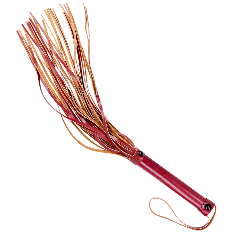 Frusta in pelle vegana – 28 cm (manico 15 cm) – FETISH SUBMISSIVE