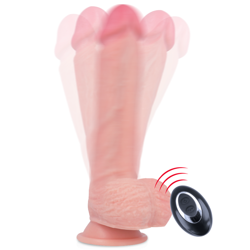 Vibratore telecomandato in silicone liquido con imbracatura 20,5 cm x 4,62 cm - RockArmy Apache
