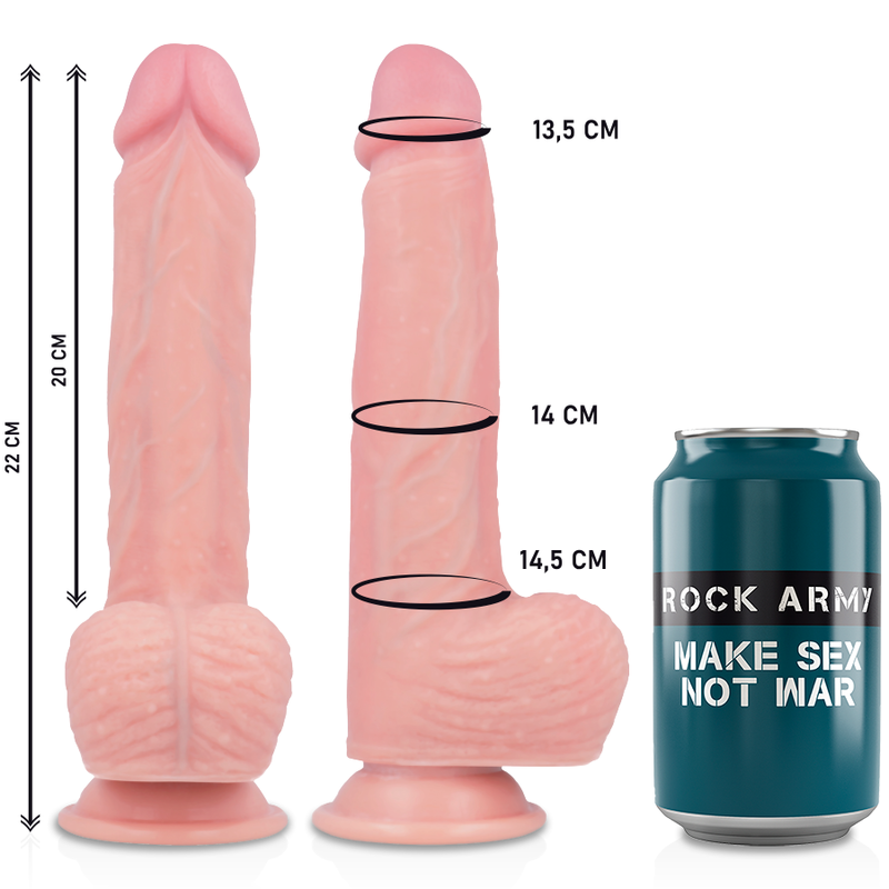 Vibratore telecomandato in silicone liquido con imbracatura 20,5 cm x 4,62 cm - RockArmy Apache